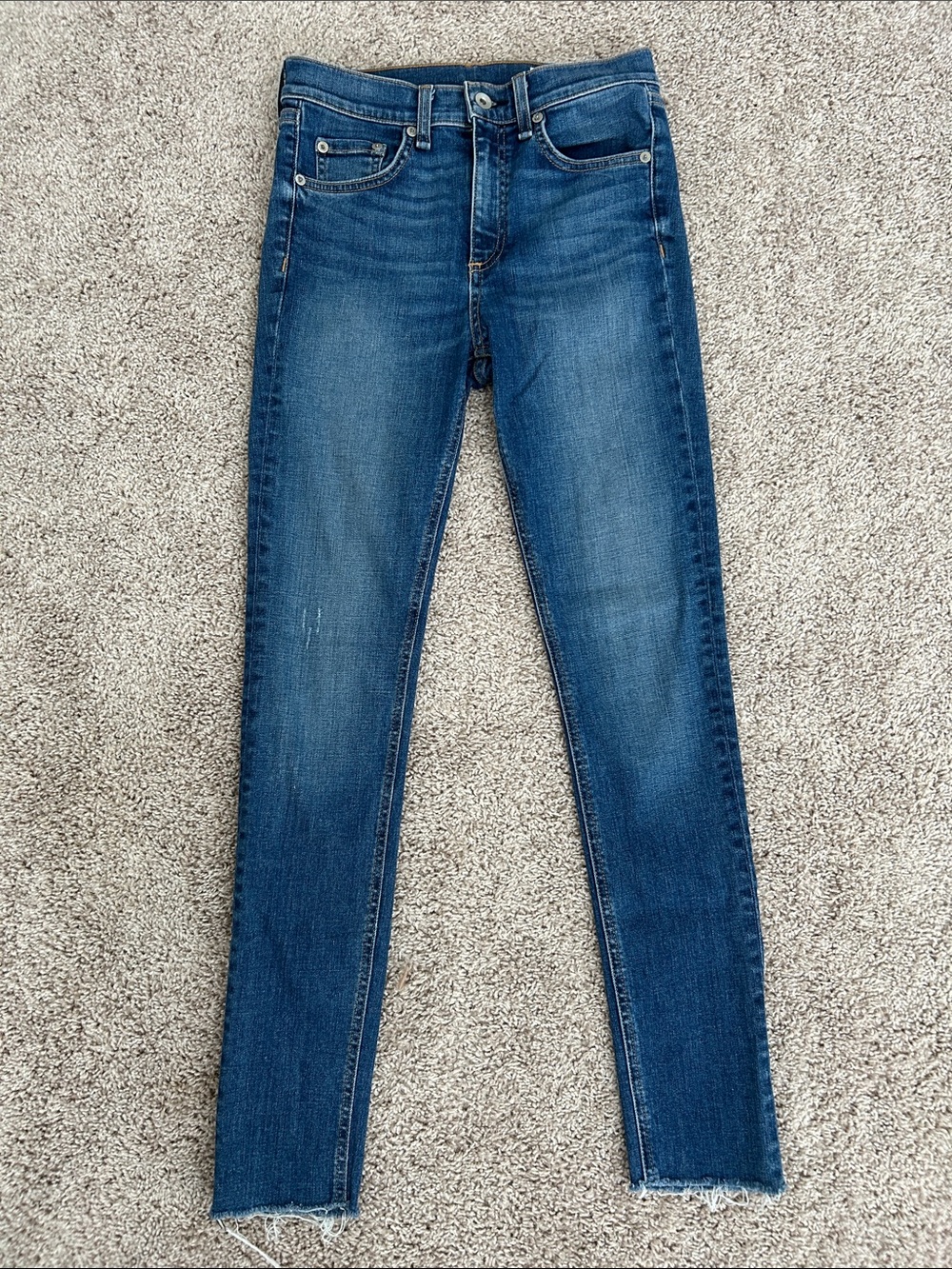 Rag and Bone High Waisted Straight Leg Jeans